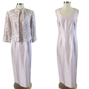Jessica Howard Two Piece Gown Dress & Jacket Size 6 Excellent Condition